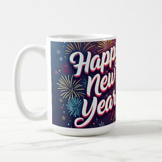 Taza de café Feliz Año Nuevo (Izquierda)