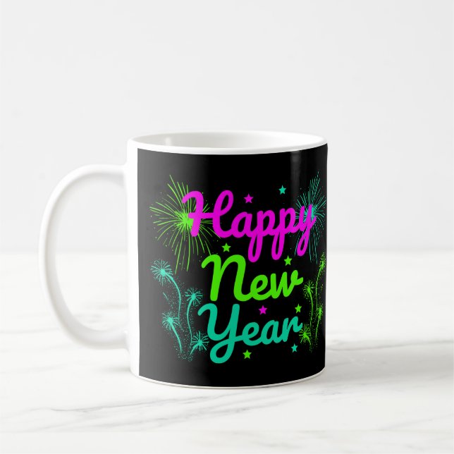 Taza De Café Feliz Año Nuevo (Izquierda)