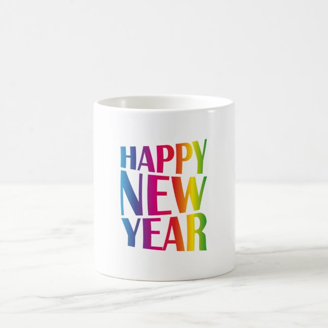 Taza De Café Feliz Año Nuevo (Centro)