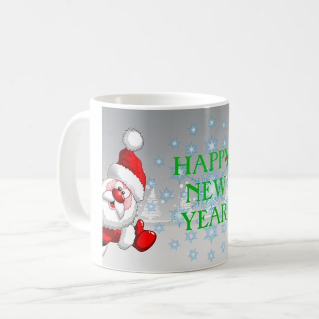 Taza De Café Feliz Año Nuevo 11 oz Classic Mug (Anverso izquierdo)