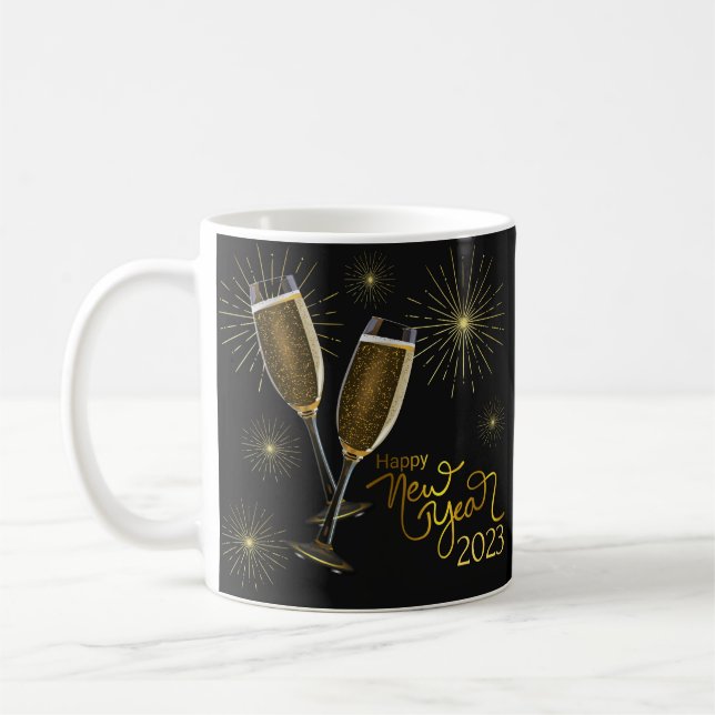 TAZA DE CAFÉ FELIZ AÑO NUEVO 2023 (Izquierda)