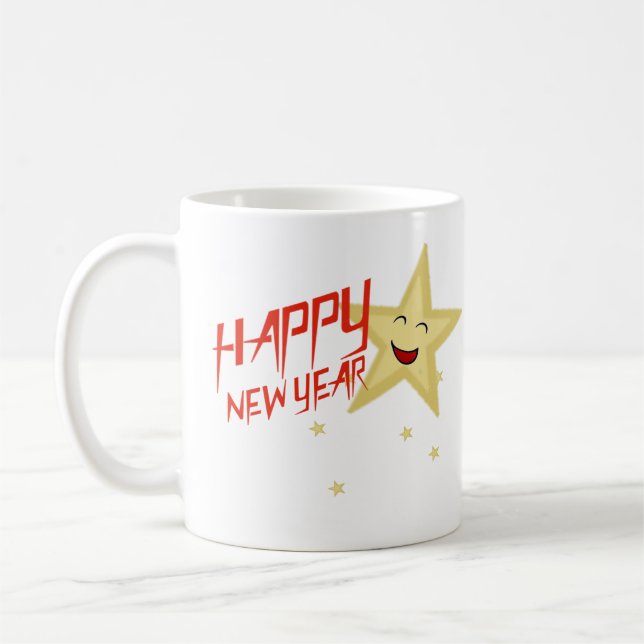 Taza De Café Feliz Año Nuevo 2024 (Izquierda)