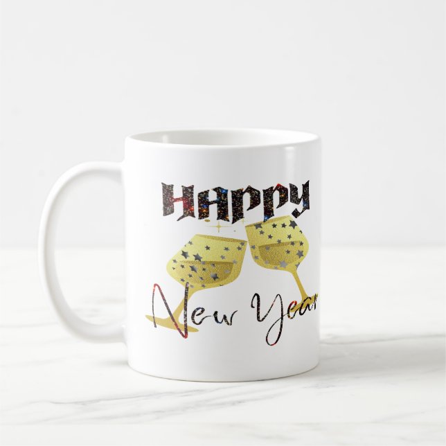 Taza De Café Feliz Año Nuevo 2024 (Izquierda)