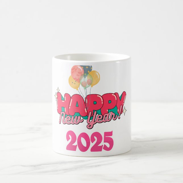 Taza De Café Feliz Año Nuevo 2025 (Centro)