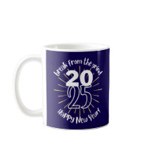 Taza de café Feliz Año Nuevo 2025
