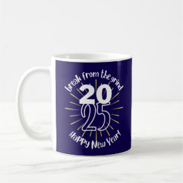 Taza de café Feliz Año Nuevo 2025