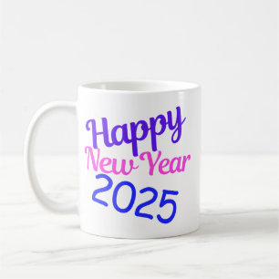 Taza De Café Feliz Año Nuevo 2025 Carretera Tri-Blend