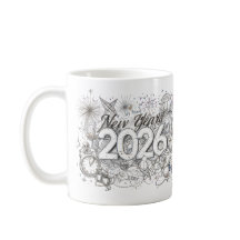 taza de café feliz año nuevo 2026
