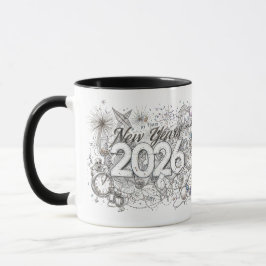 taza de café feliz año nuevo 2026