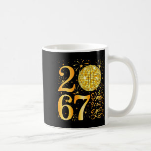 Taza De Café Feliz Año Nuevo 2067 Divertido 67 Seis Siete Meme 