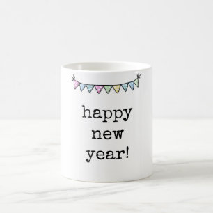 Taza De Café Feliz Año Nuevo, café lindo