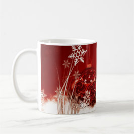 Taza De Café Feliz Año Nuevo, copo de nieve