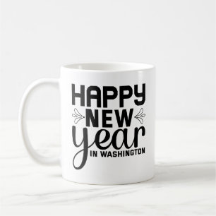 Taza De Café Feliz Año Nuevo en Washington-54688