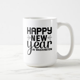 Taza De Café Feliz Año Nuevo en Washington-54688