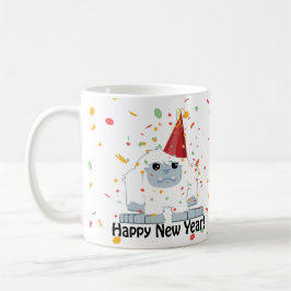 Taza De Café Feliz Año Nuevo Yeti