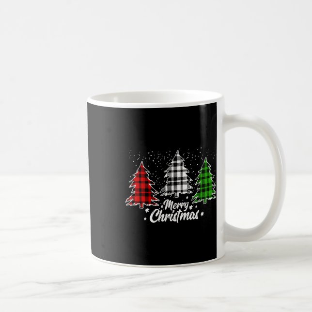 Taza De Café Feliz Árbol de Navidad Navidad Navidad Navidad Búf (Derecha)