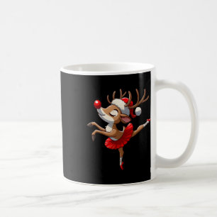Taza De Café Feliz ballet navideño reno bailando ballet té