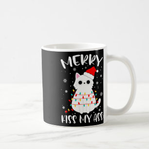 Taza De Café Feliz beso mi tema de Navidad regalos para amantes