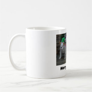 Taza De Café Feliz Bulldog navideño Mug