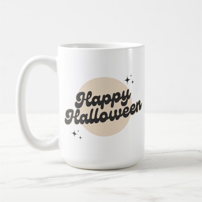 Taza De Café Feliz café de Halloween Mug (Izquierda)