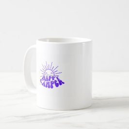 Taza De Café Feliz Camper en una