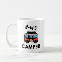 Feliz camper para los que aman el camping