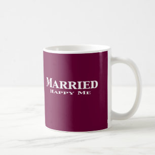 Taza De Café Feliz casada yo regalos