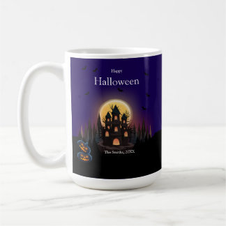 Taza De Café Feliz Castillo de Halloween