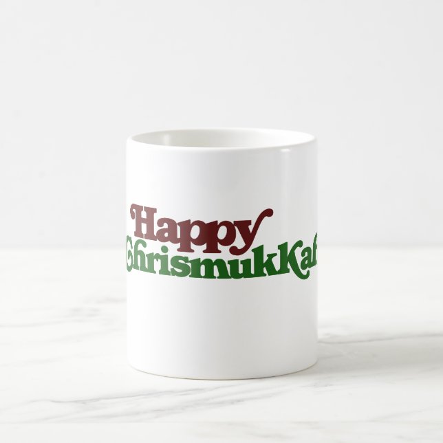 Taza De Café Feliz Chrismukkah (Centro)