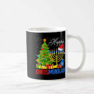 Taza De Café Feliz Christmukkah Divertido Hanukkah Navidad Feli