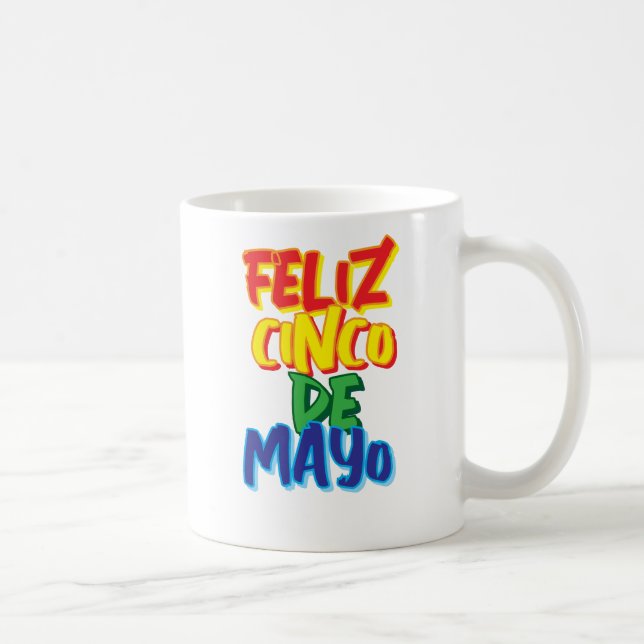 Taza De Café Feliz Cinco de Mayo (Derecha)