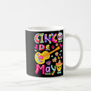 Taza De Café Feliz cinco de mayo sombrero mexicano guitarraFeli