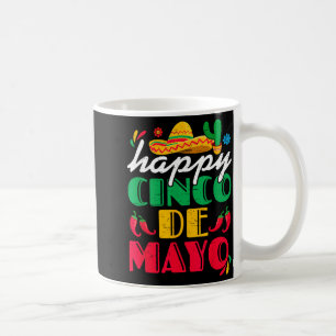 Taza De Café Feliz cinco de mayo sombrero mexicano margaritaFel