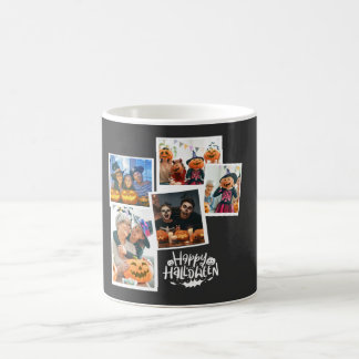Taza De Café Feliz Collage de fotos familiar de Halloween Mug
