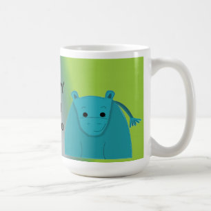 Taza De Café Feliz como un Hipopótamo