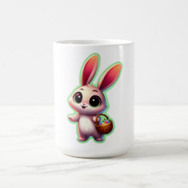 Taza De Café Feliz Conejo acuático de Pascua