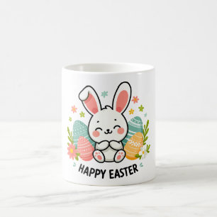 Taza De Café Feliz Conejo de Pascua