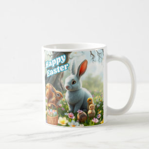 Taza De Café Feliz Conejo de Pascua