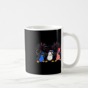 Taza De Café Feliz cuatro de julio - Animales patrióticos - Pin