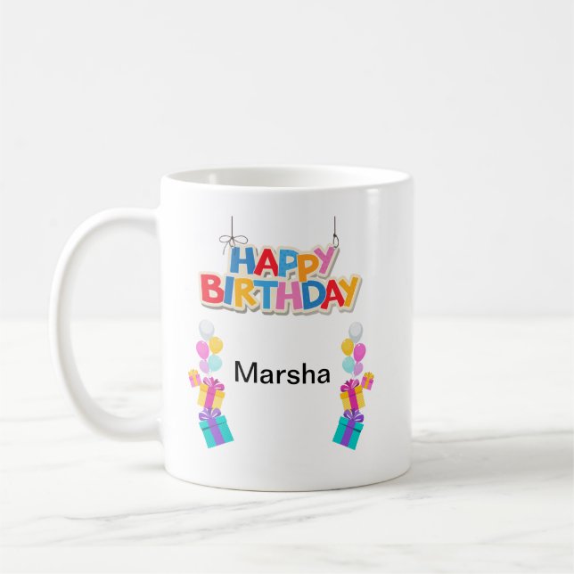 Taza De Café Feliz cumpleaños (Izquierda)
