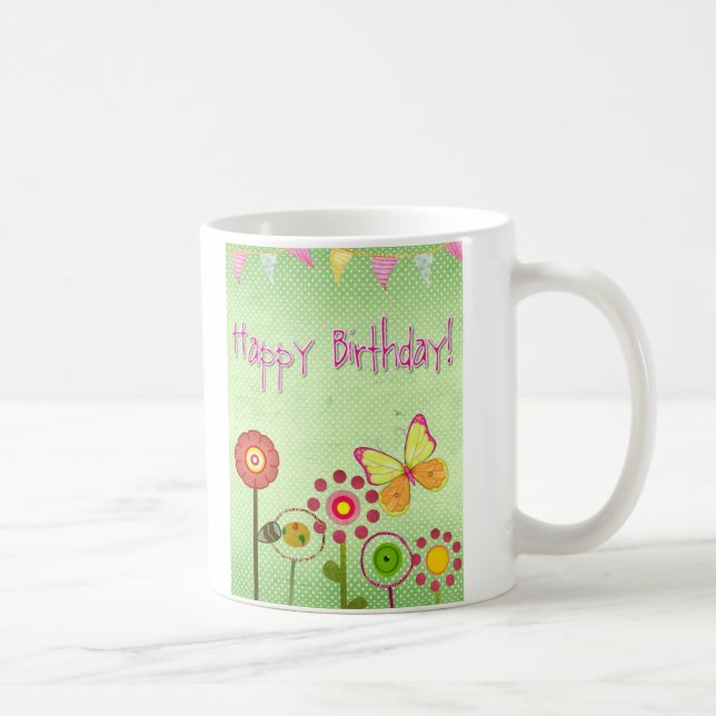 Taza De Café Feliz cumpleaños (Derecha)