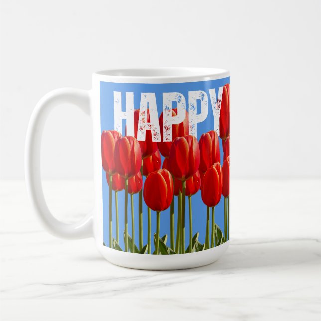 Taza De Café Feliz cumpleaños 15 oz (Izquierda)