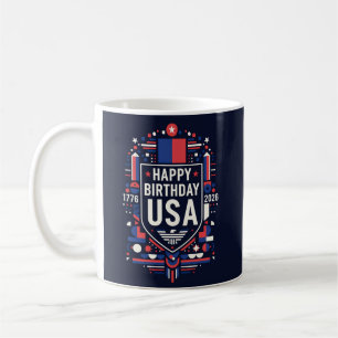 Taza De Café Feliz cumpleaños a Estados Unidos 250