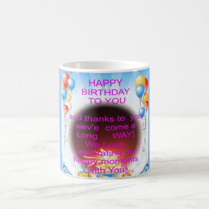 Taza De Café Feliz cumpleaños a tu arte Imprimir