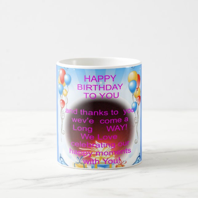 Taza De Café Feliz cumpleaños a tu arte Imprimir (Centro)