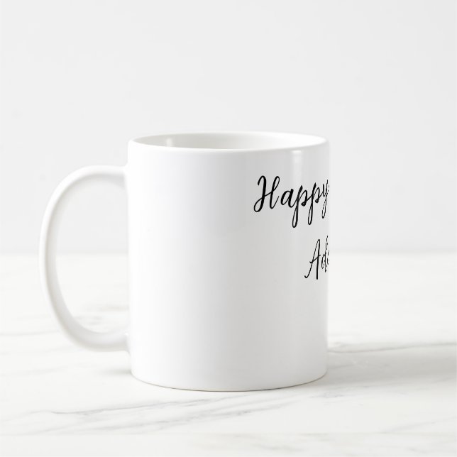 Taza De Café Feliz cumpleaños agregar el título simple (Izquierda)