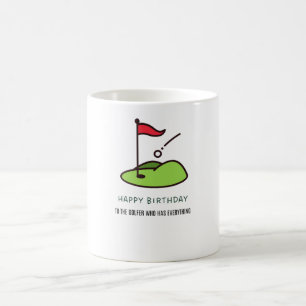 Taza De Café Feliz cumpleaños al golfista que lo tiene todo