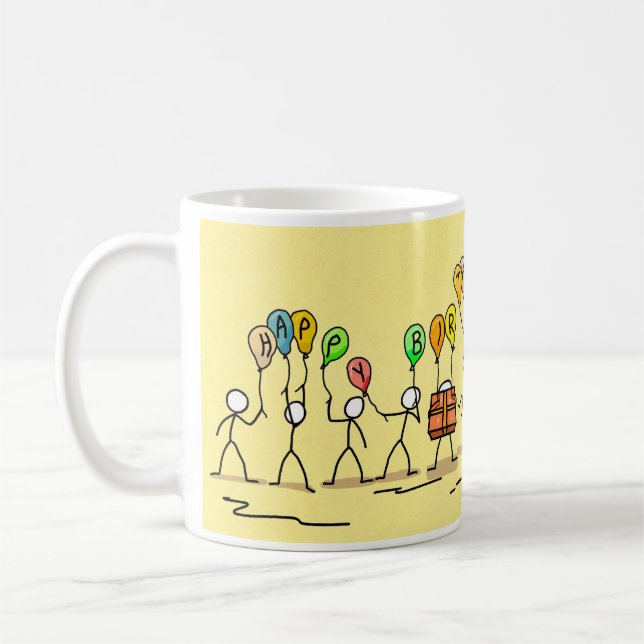 Taza De Café 'Feliz cumpleaños', café Mug (Izquierda)