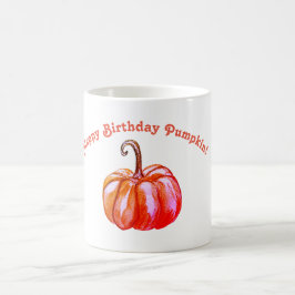 Taza De Café Feliz cumpleaños, calabaza Personalizado Mug