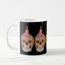 Feliz Cumpleaños Calavera Vela Bruja Espeluznante